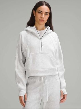 Lululemon Scuba Oversized Half-Zip Hoodie *Plush - Heathered Alpine White